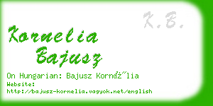 kornelia bajusz business card